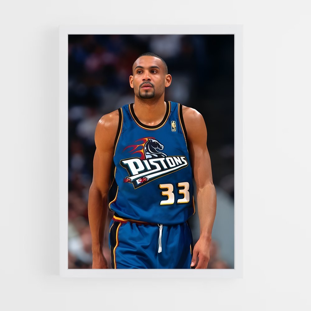 Poster Grant Hill – affiche Basketball (vue 3)